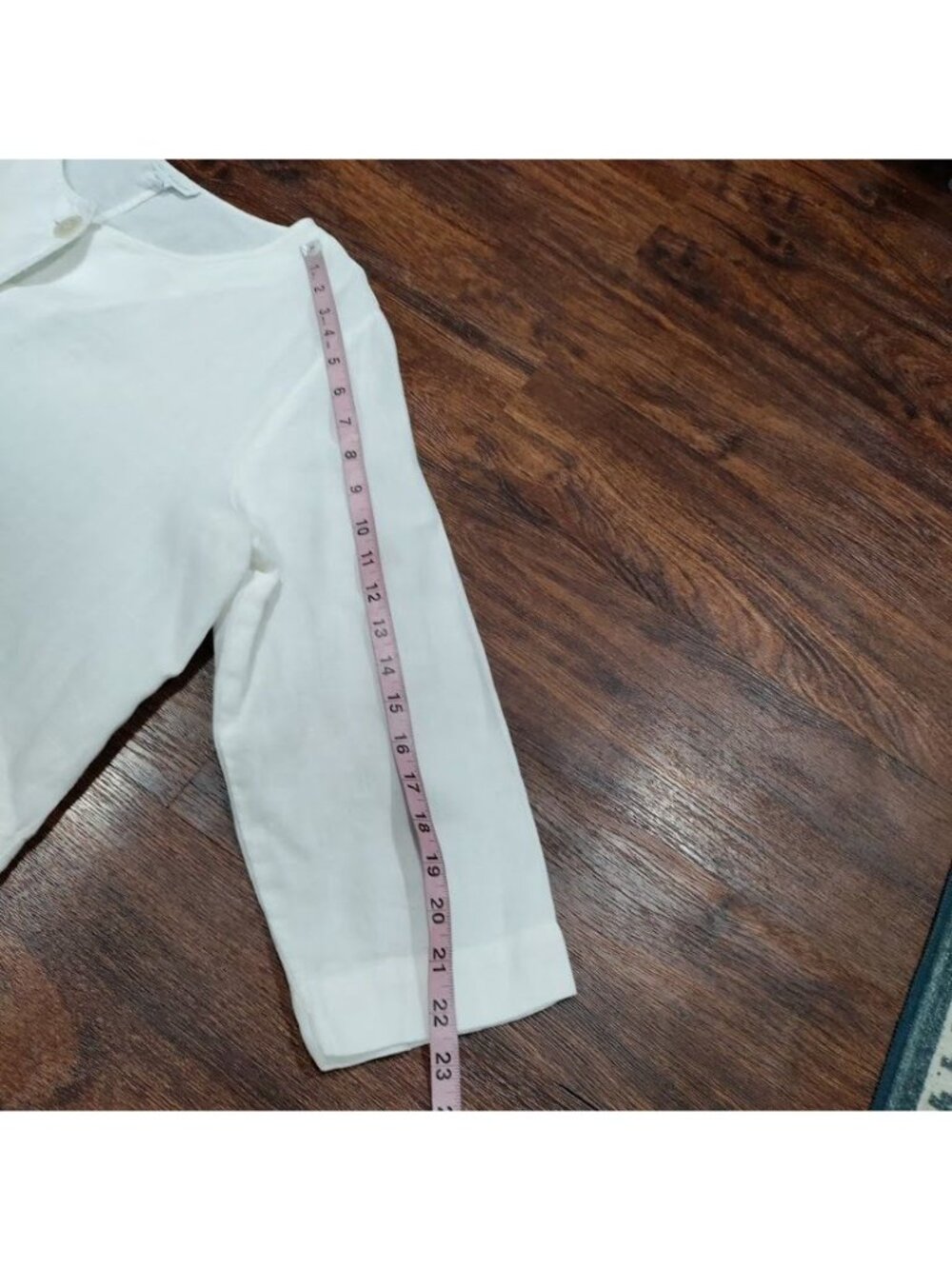 Pure Jill Linen Artsey Lagenlook Layers 100% Linen Cardigan Jacket Cream Size L - Picture 13 of 13